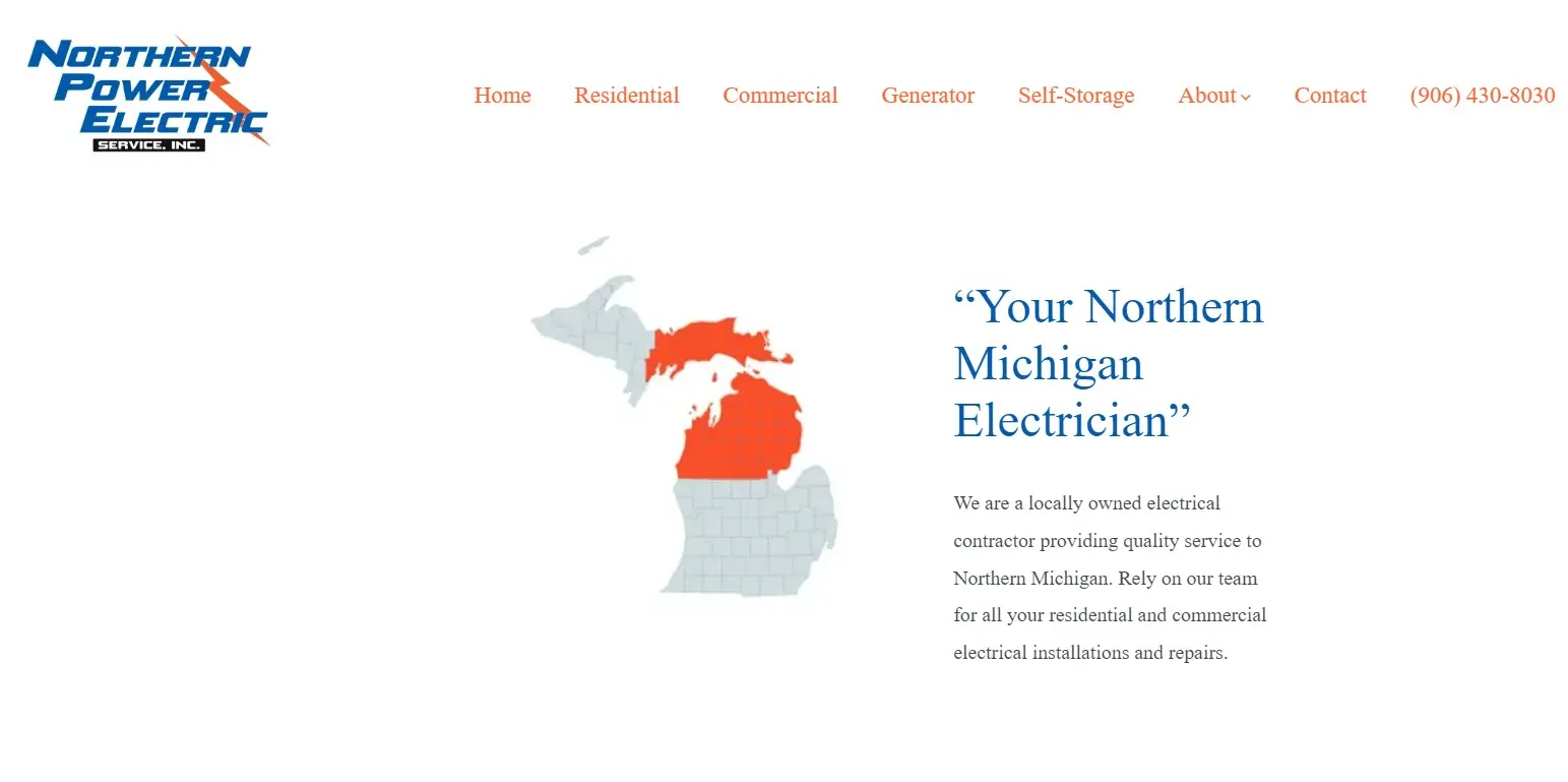 120 web design portfolio - Northern Power